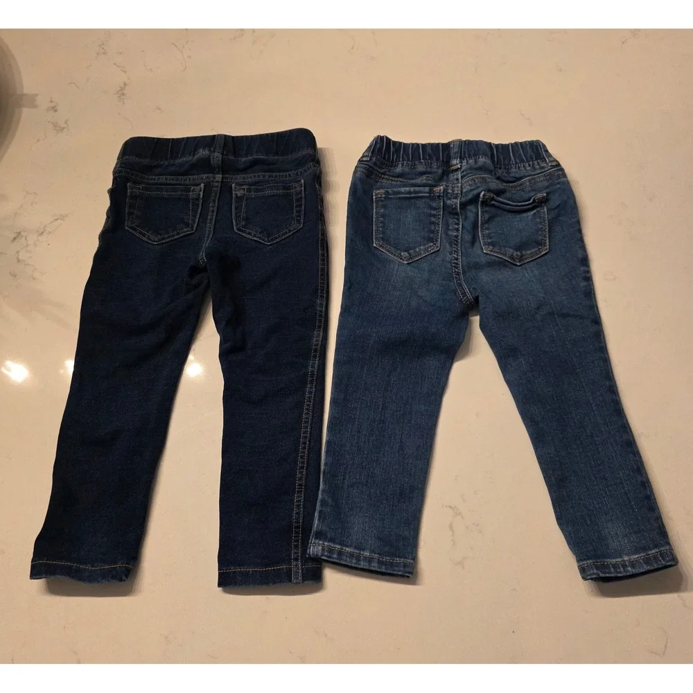 🥳 5/$25 BUNDLE Gap‎ Jumping Beans Toddler 2T Denim Legging Jeans Bundle